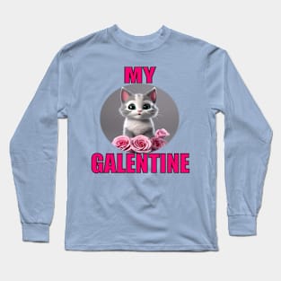 My galentine kitten Long Sleeve T-Shirt